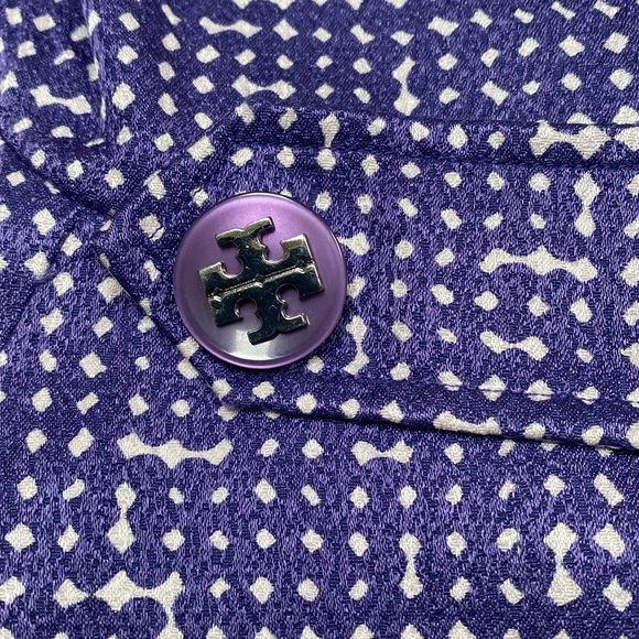 Tory Burch Sleeveless Dress with Silver Logo Details and Side Pockets - Size 6 - Picture 12 of 13